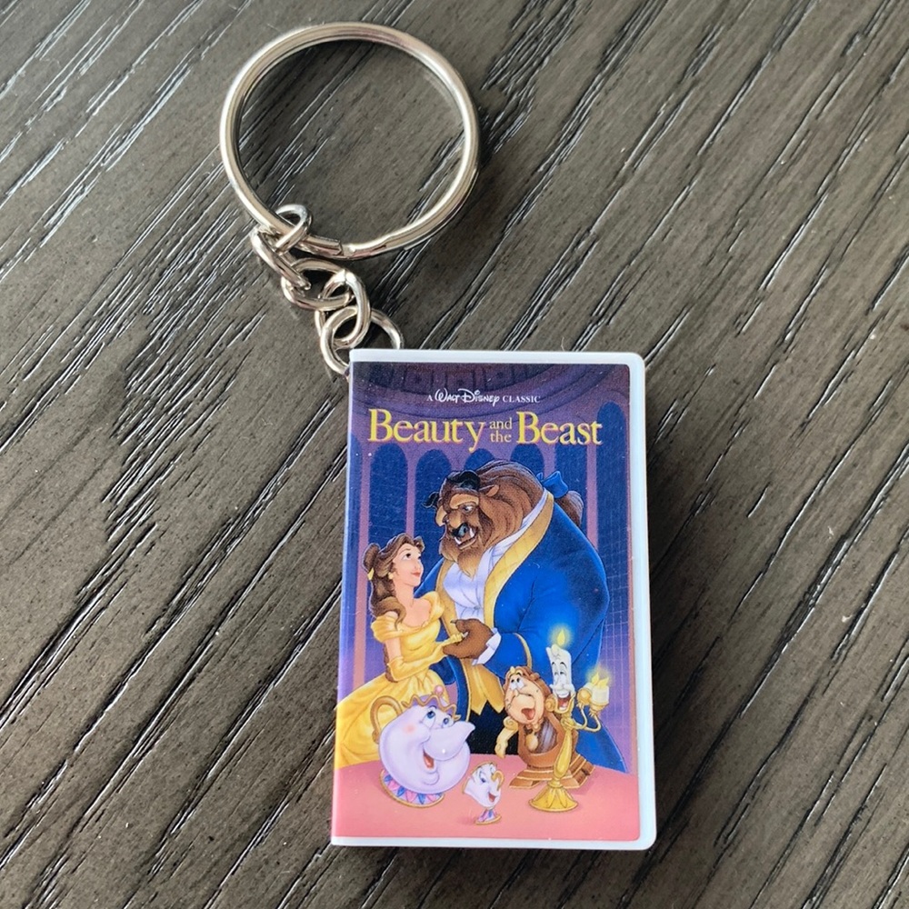 Oh My Disney - Beauty and the Beast VHS keychain